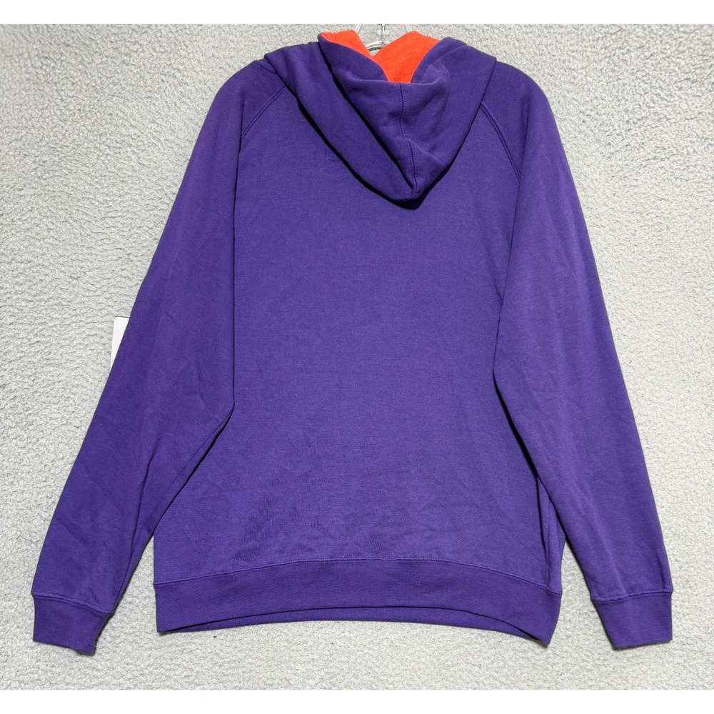 NEW Colosseum Clemson Tigers Pullover Fleece Hoodie Purple Mens Large - Picture 4 of 8